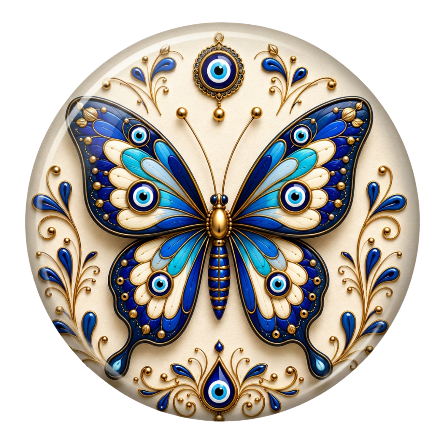 Evil Eye Butterfly Frdge Magnet