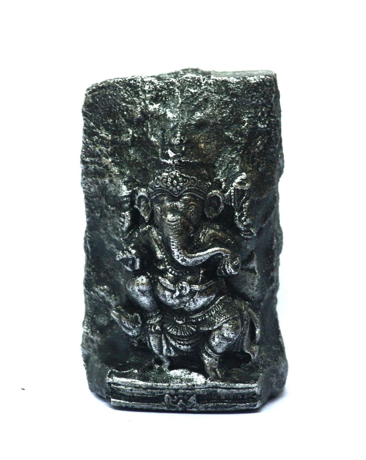 STONE GANESHA IDOL ON MOUSE, GANAPATHI, VINAYAKA STATUE, SCULPTURE GIFT, HOME DECOR
