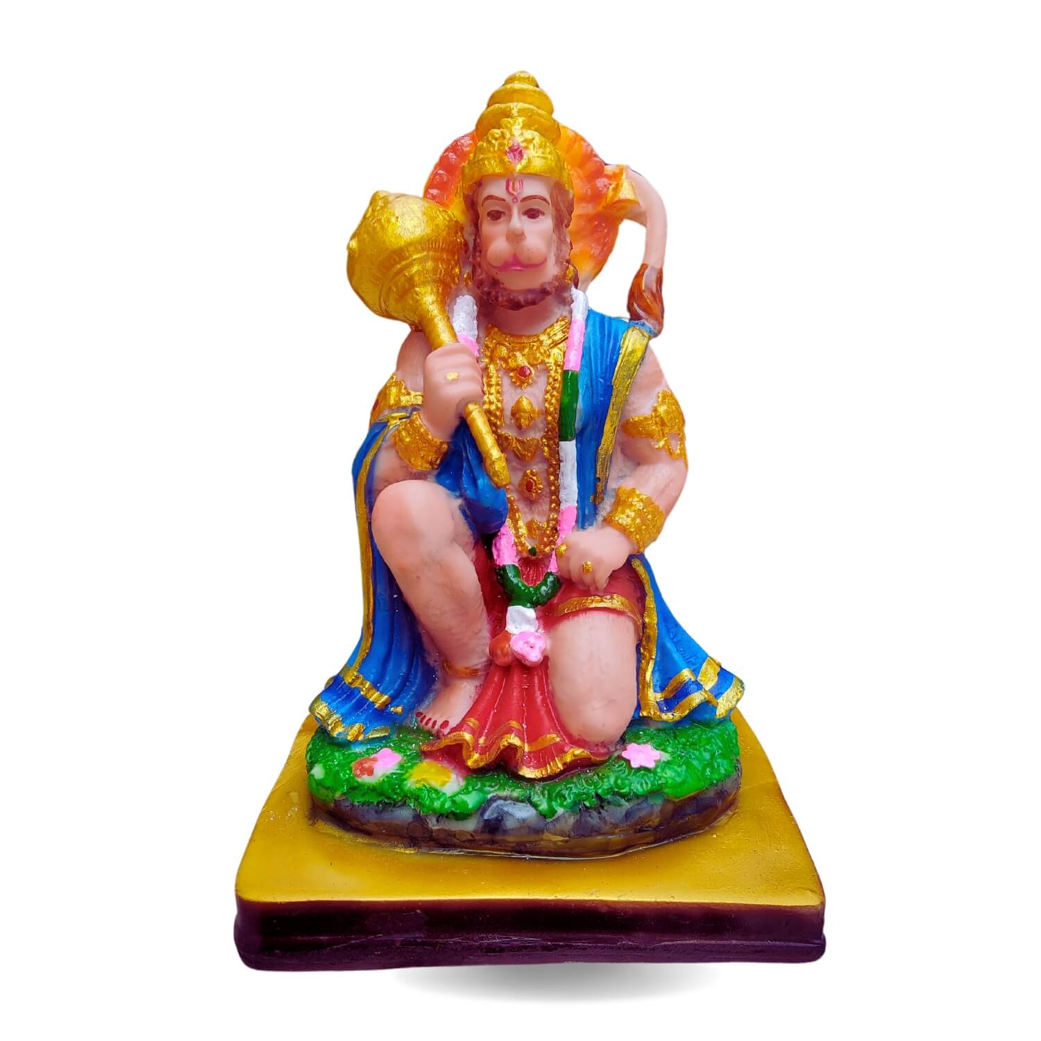 HANUMAN STATUE FOR HOME MADE IN RESIN POLYMARBLE - 15 CM