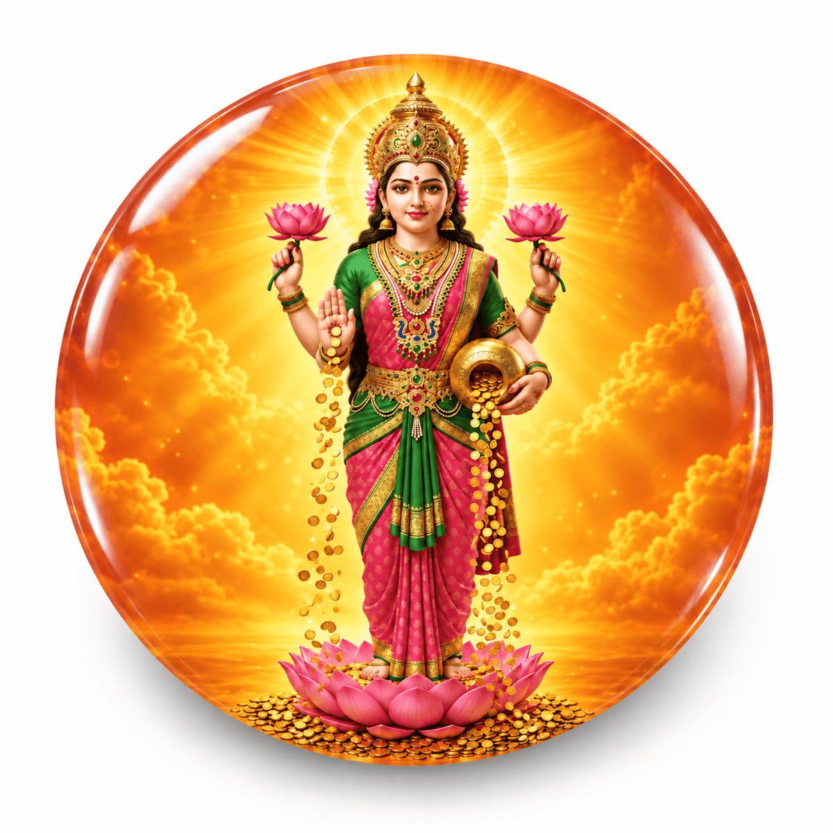 Standing_Goddess_Lakshmi_Fridge_Magnet