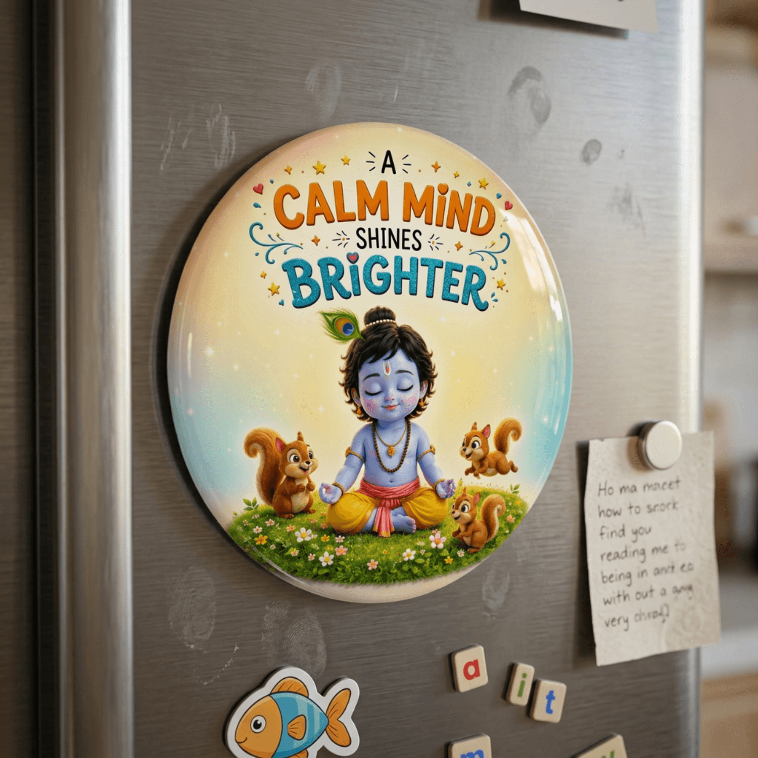 baby-krishna-a-calm-mind-shines-brighter-fridge-magnet