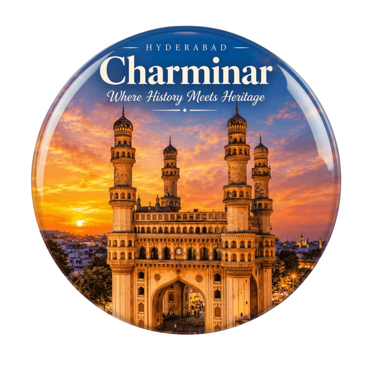 Charminar Hyderabad Fridge Magnet