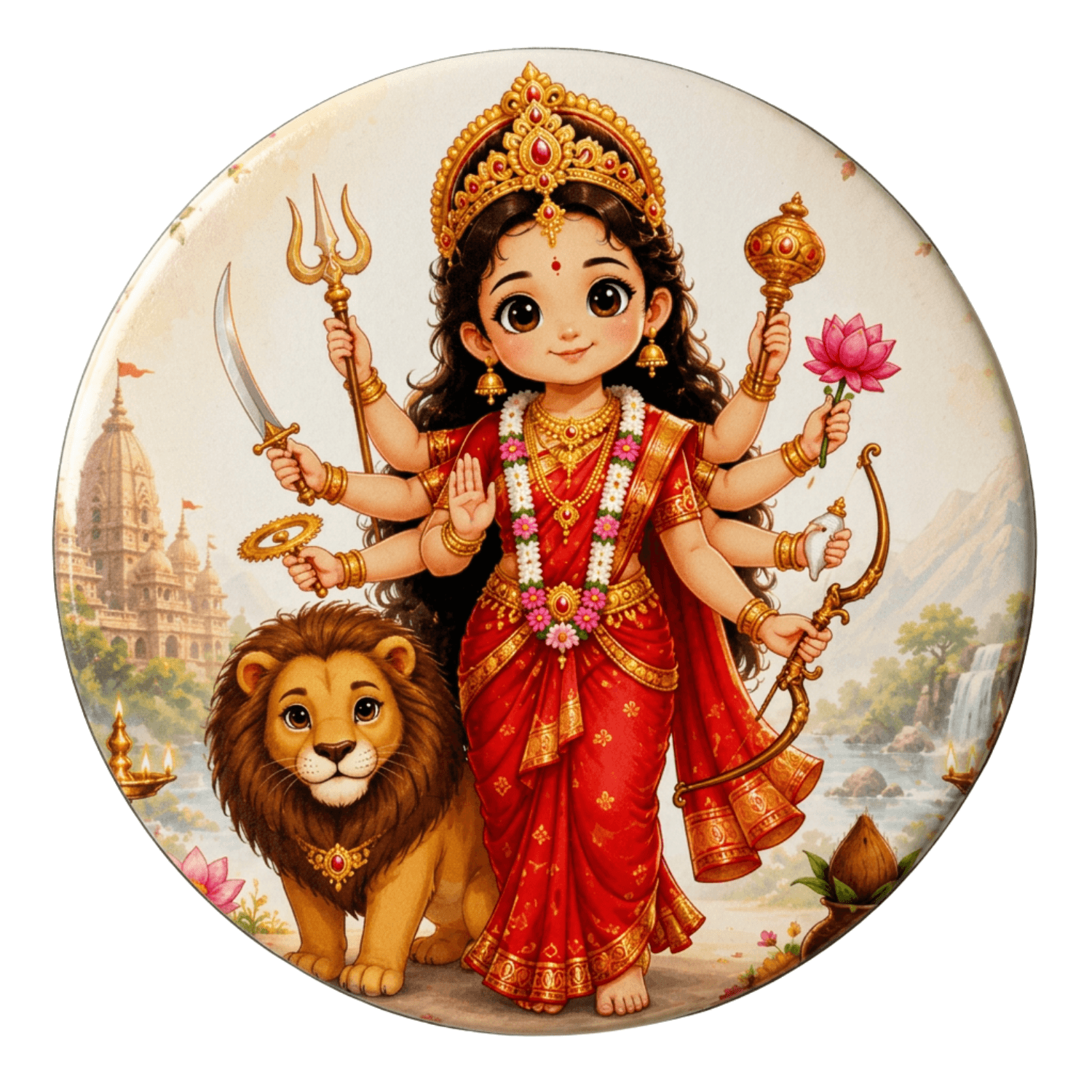 cute-durga-devi-fridge-magnet