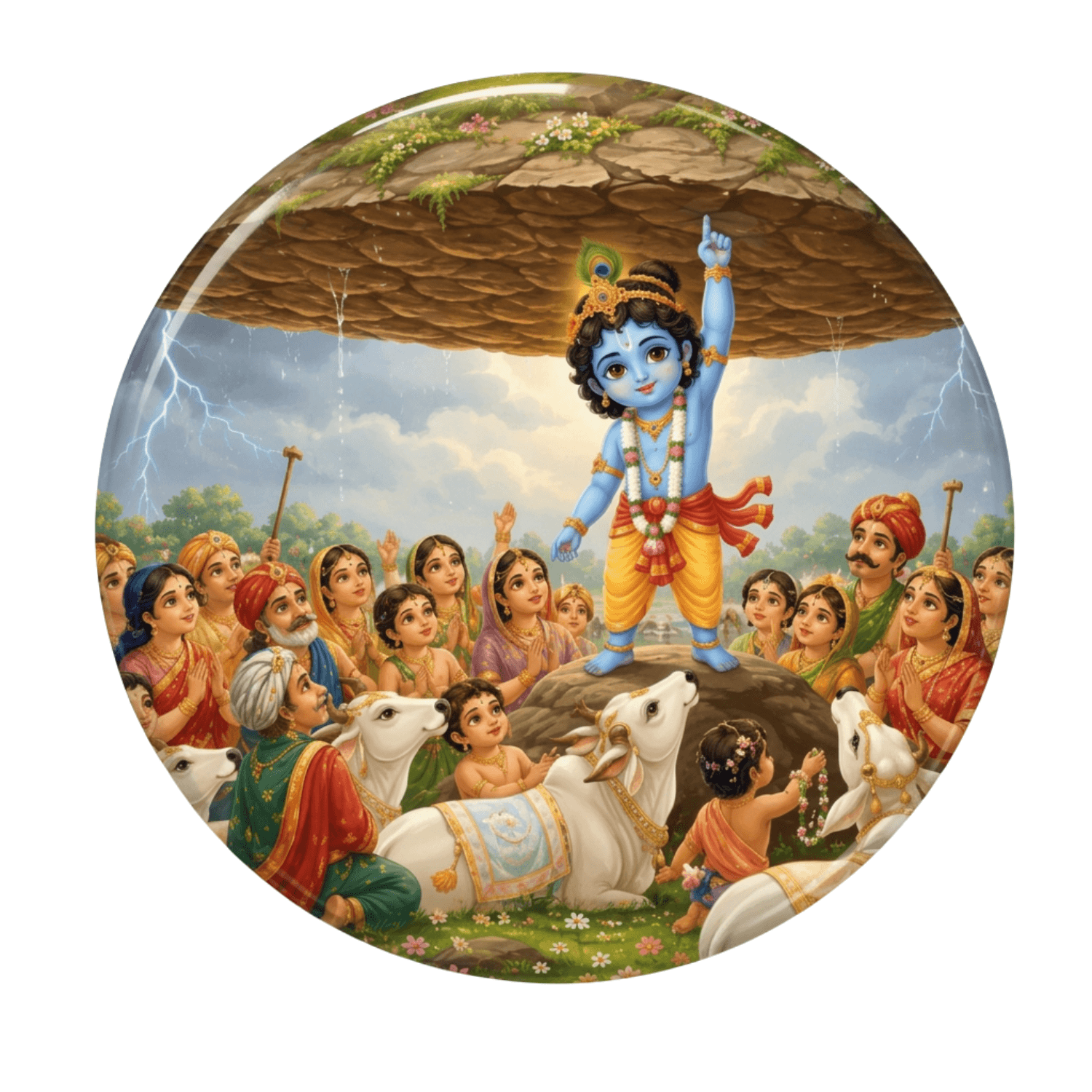 cute-krishna-lifting-govardhan-hill-fridge-magnet