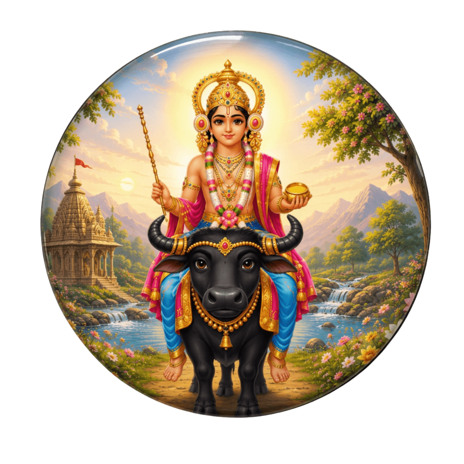 cute-vishnumaya-fridge-magnet