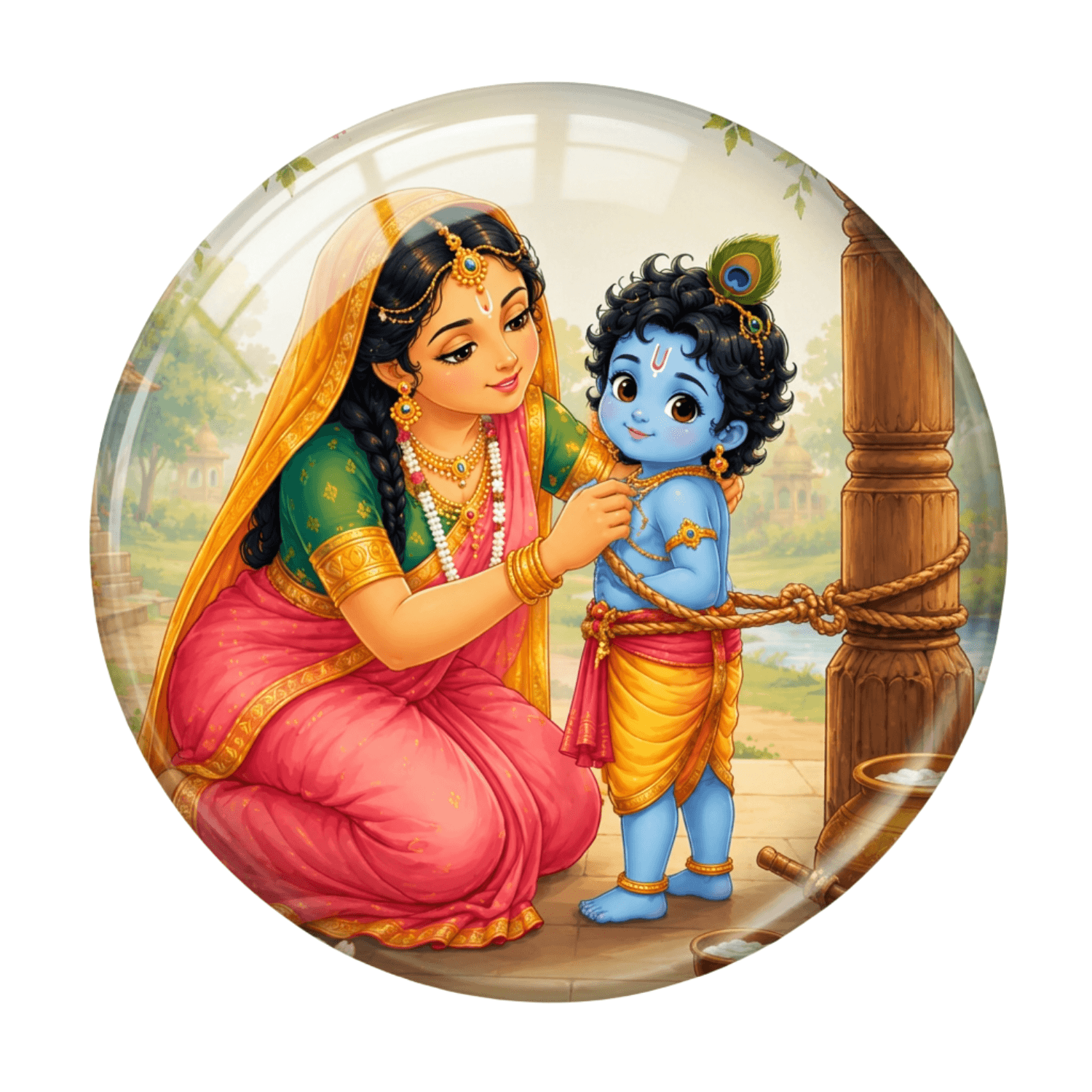 cute-yashoda-damodar-leela-fridge-magnet