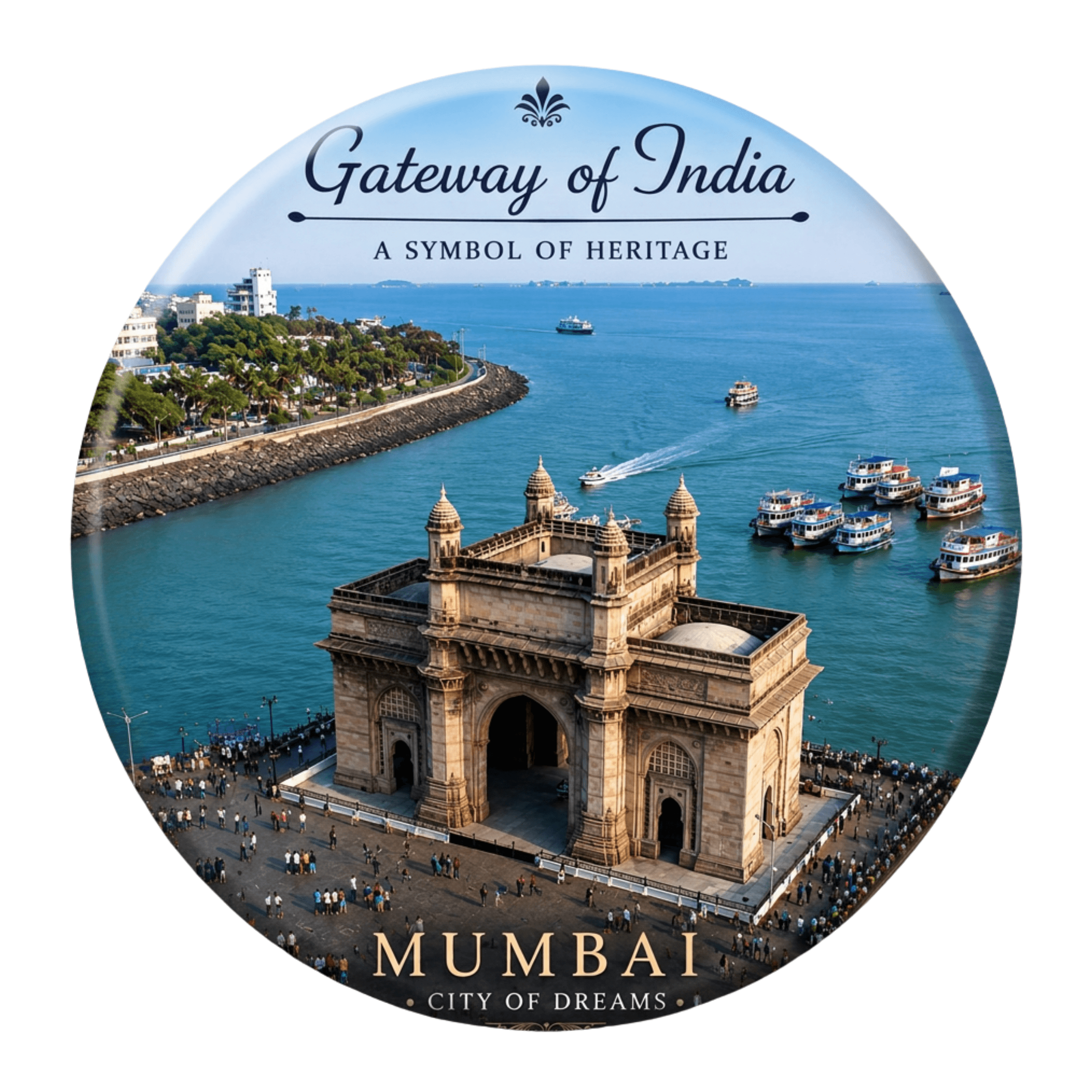 Gateway of India Mumbai Fridge Magnet
