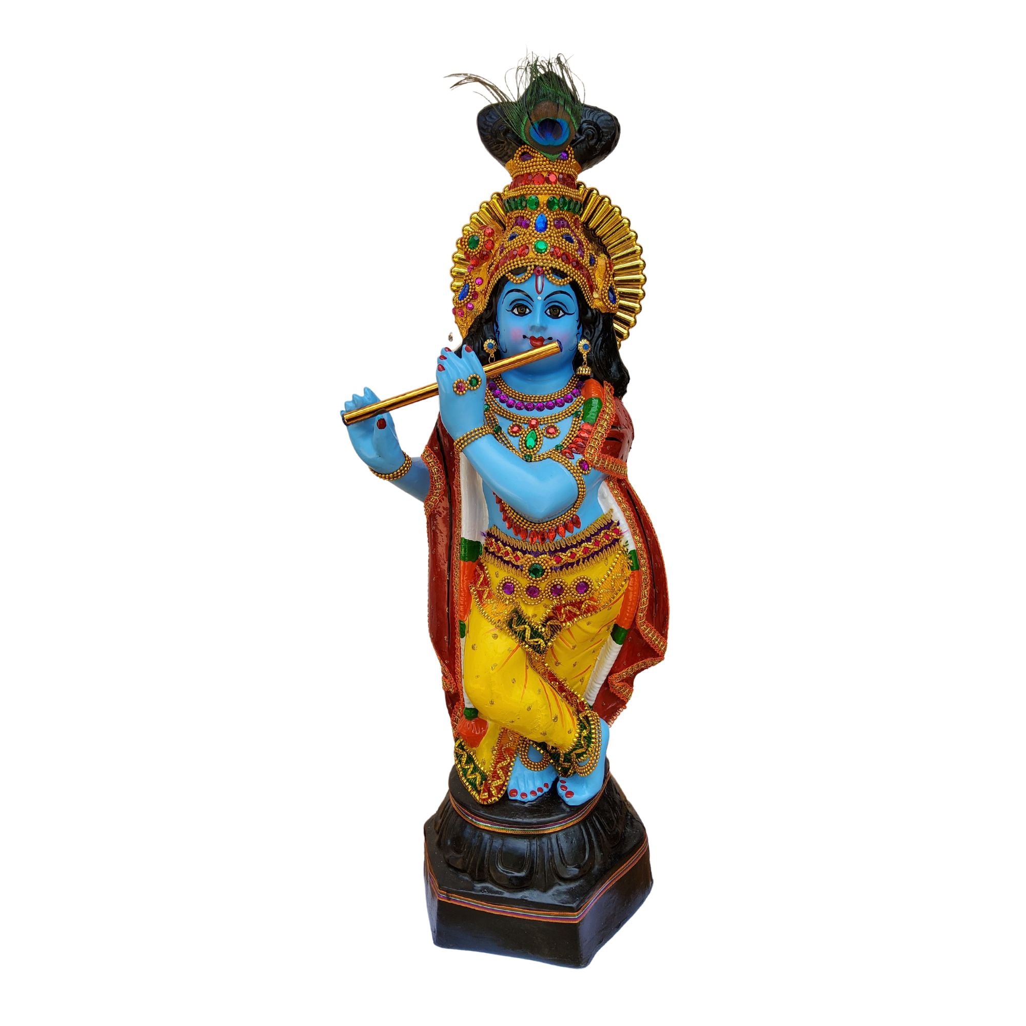 GURUVAYUR KRISHNA IDOL IN FIBRE - 67 CM HEIGHT