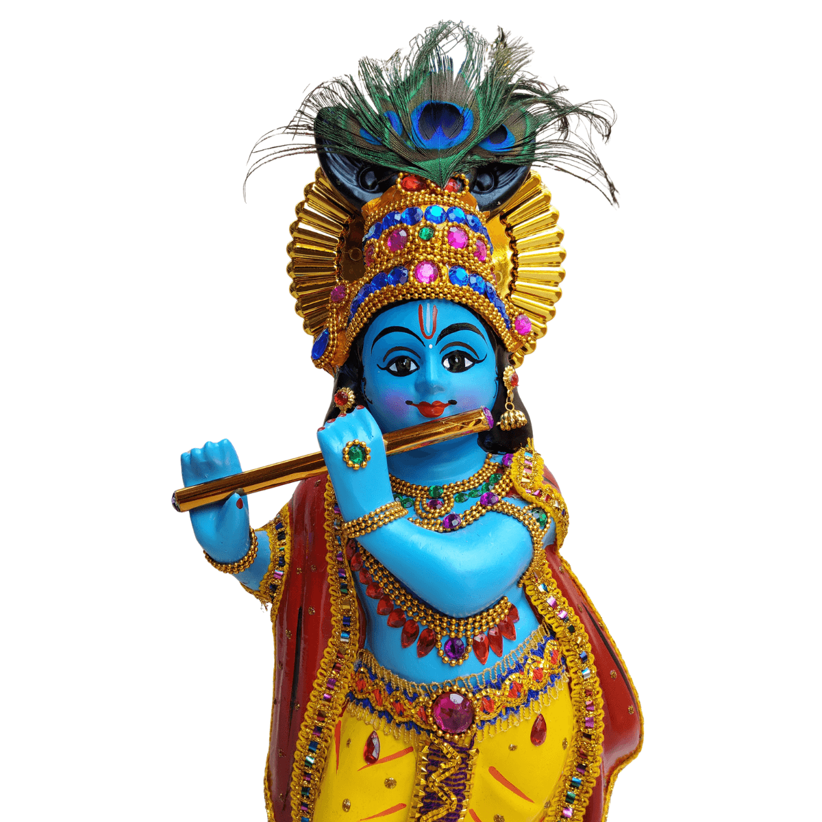 Guruvayur Krishna Idol 51 cm – Premium Fibre Lord Krishna Statue for Pooja Room, Vishu Kani, Home Temple & Spiritual Décor