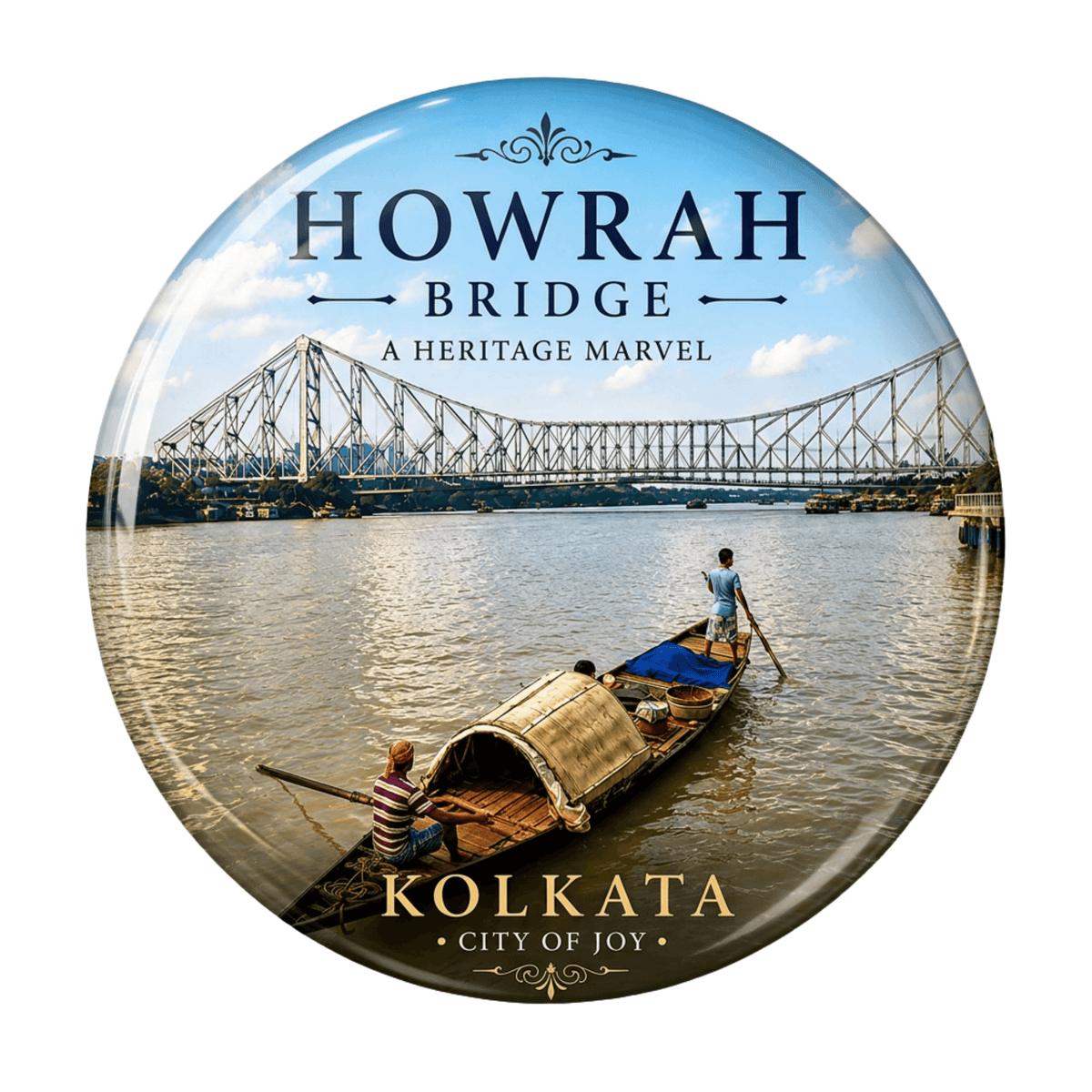 Howrah Bridge Kolkata Fridge Magnet