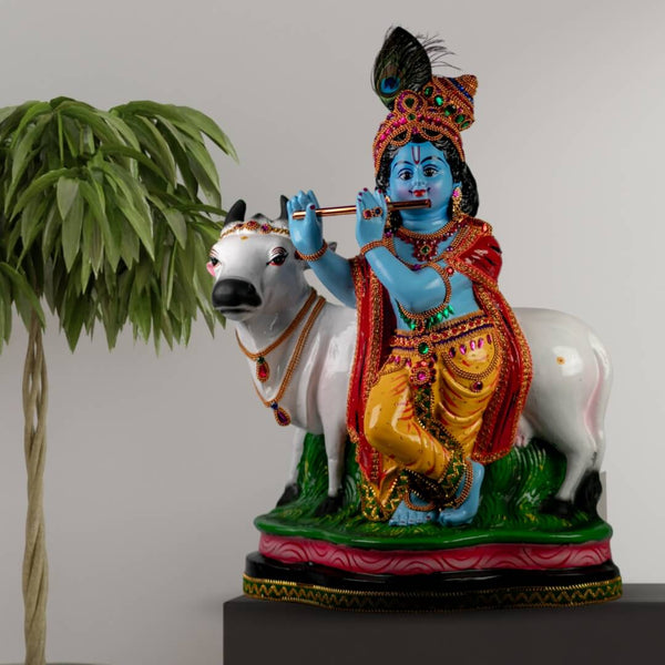 krishna-idol-with-cow-indoor