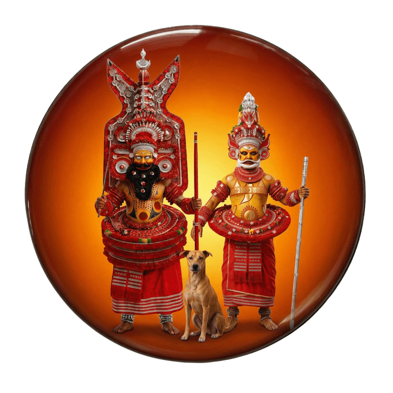 Parassinikkadavu Muthappan Fridge Magnet