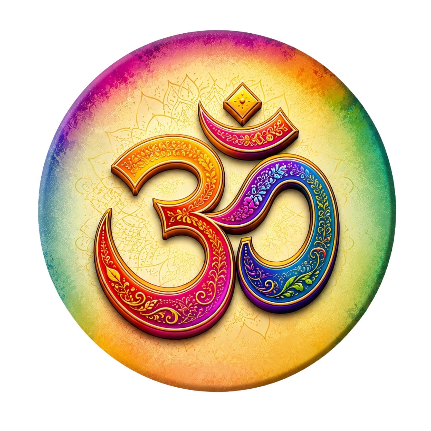 Multicolor Ohm Symbol Fridge Magnet