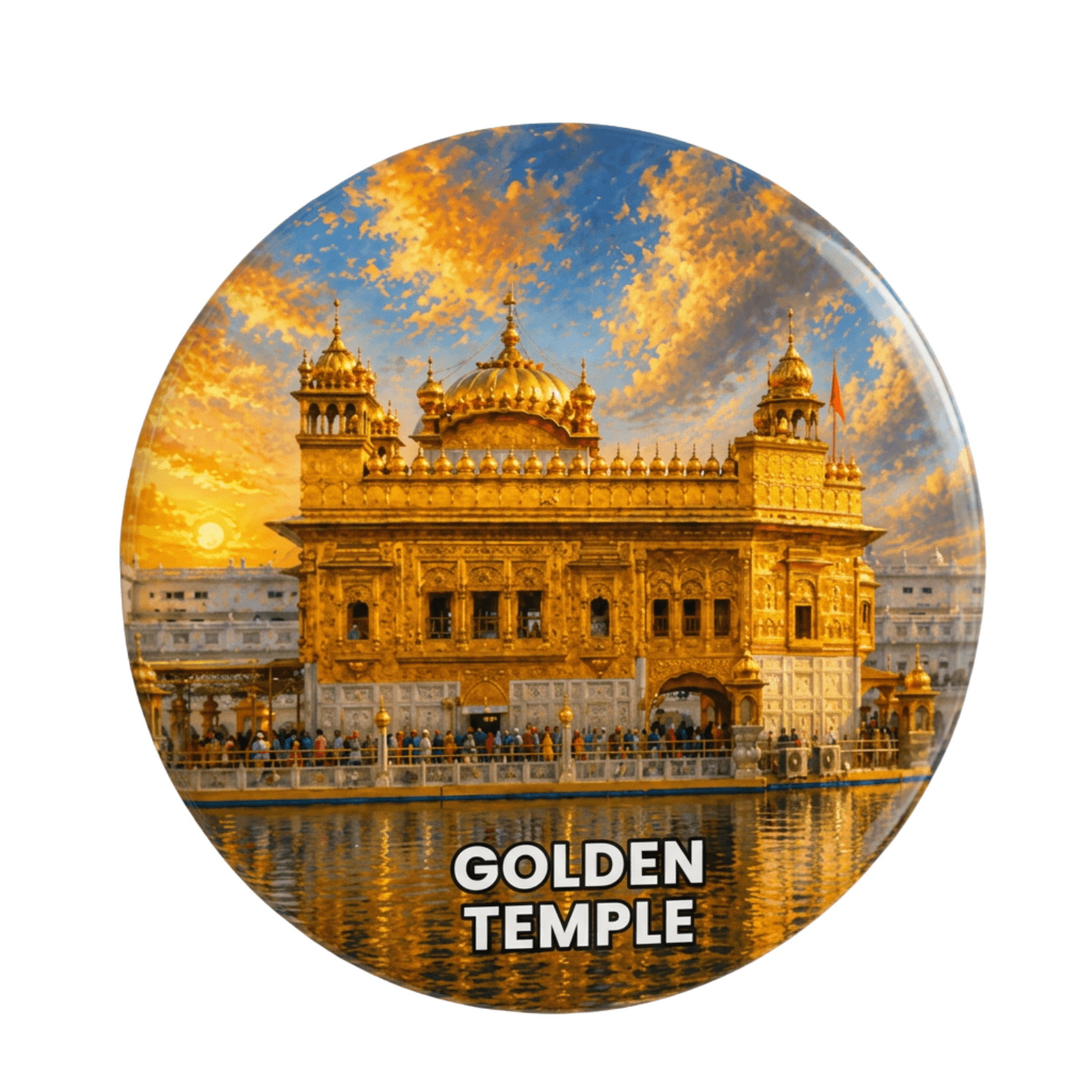 punjab-golden-temple-metal-fridge-magnet