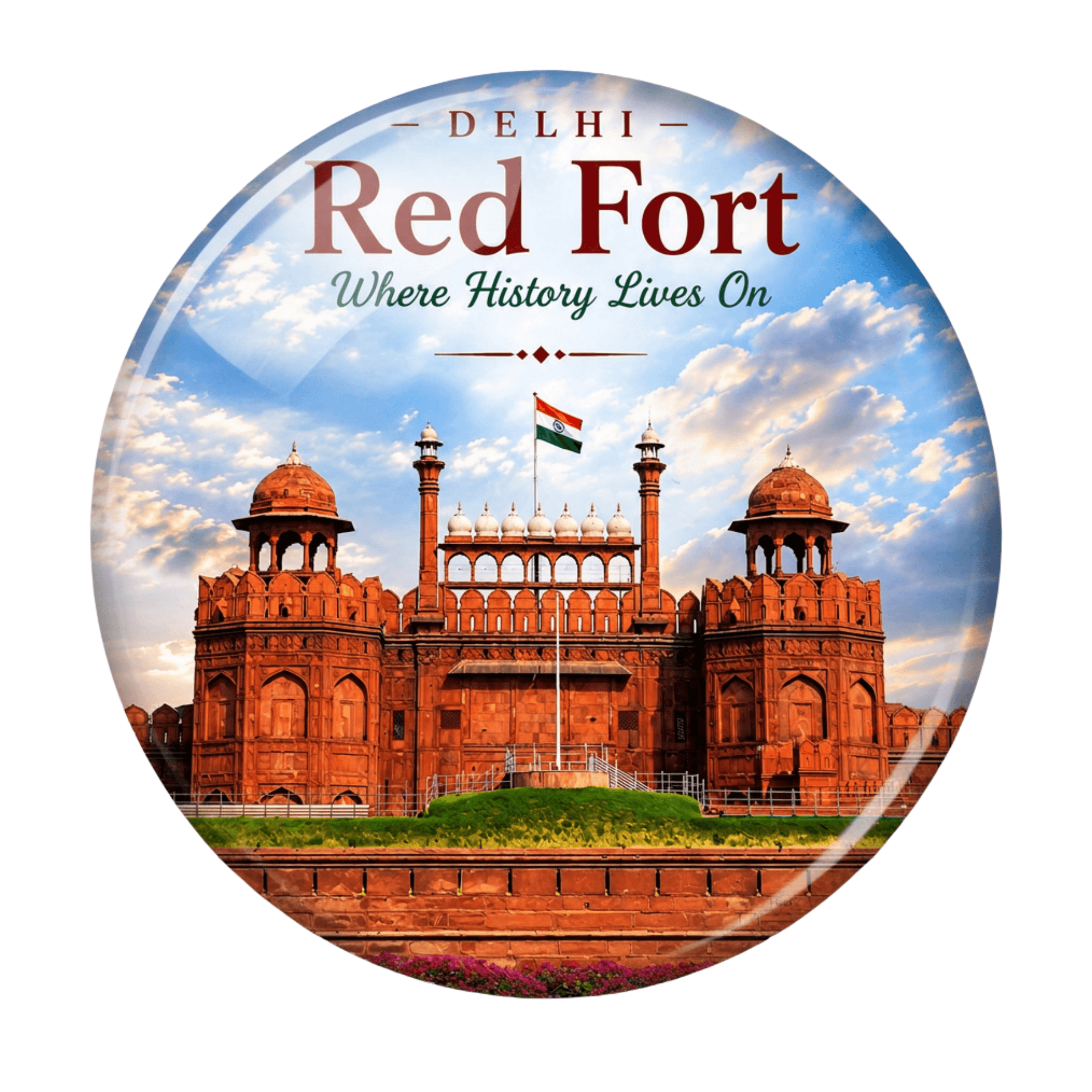 red-fort-fridge-magnet