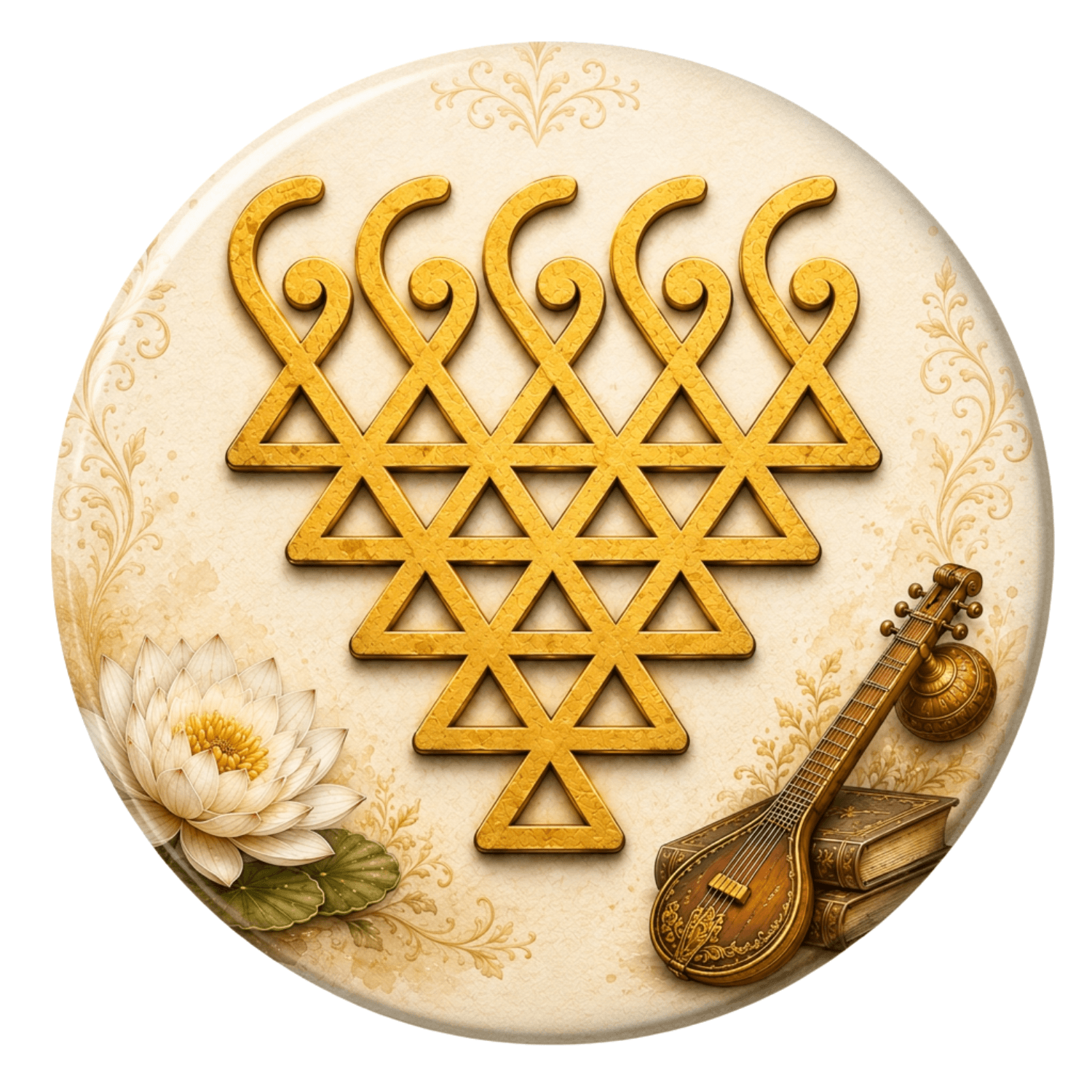 Saraswati Yantra Fridge Magnet