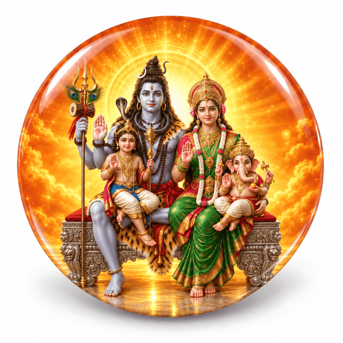 shiva-parivar-fridge-magnet