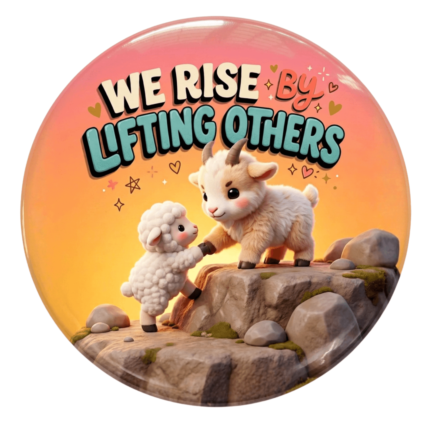 we-rise-by-lifting-others-goat-fridge-magnet