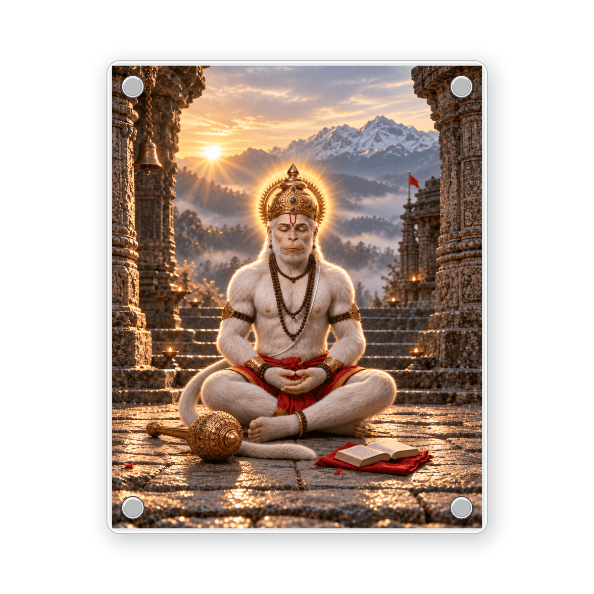 02_Hanuman_Meditating_acrylic_magnet_1x1
