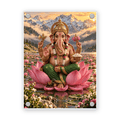 06_Ganesha_on_Lotus_acrylic_magnet_1x1
