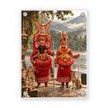 13_Theyyam_acrylic_magnet_1x1