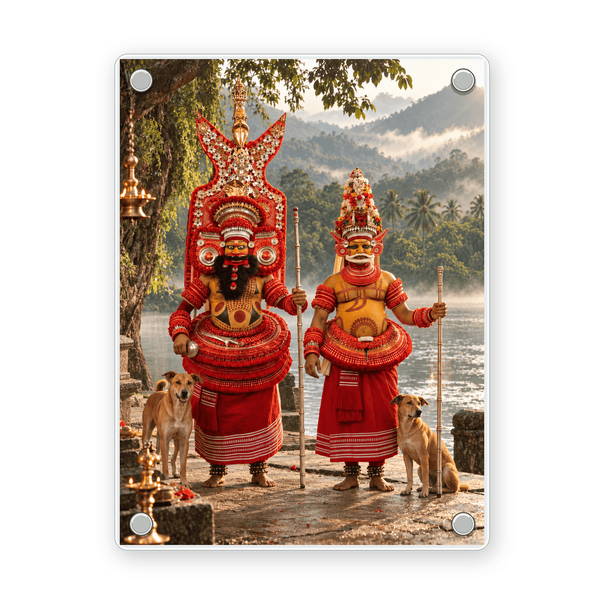 13_Theyyam_acrylic_magnet_1x1