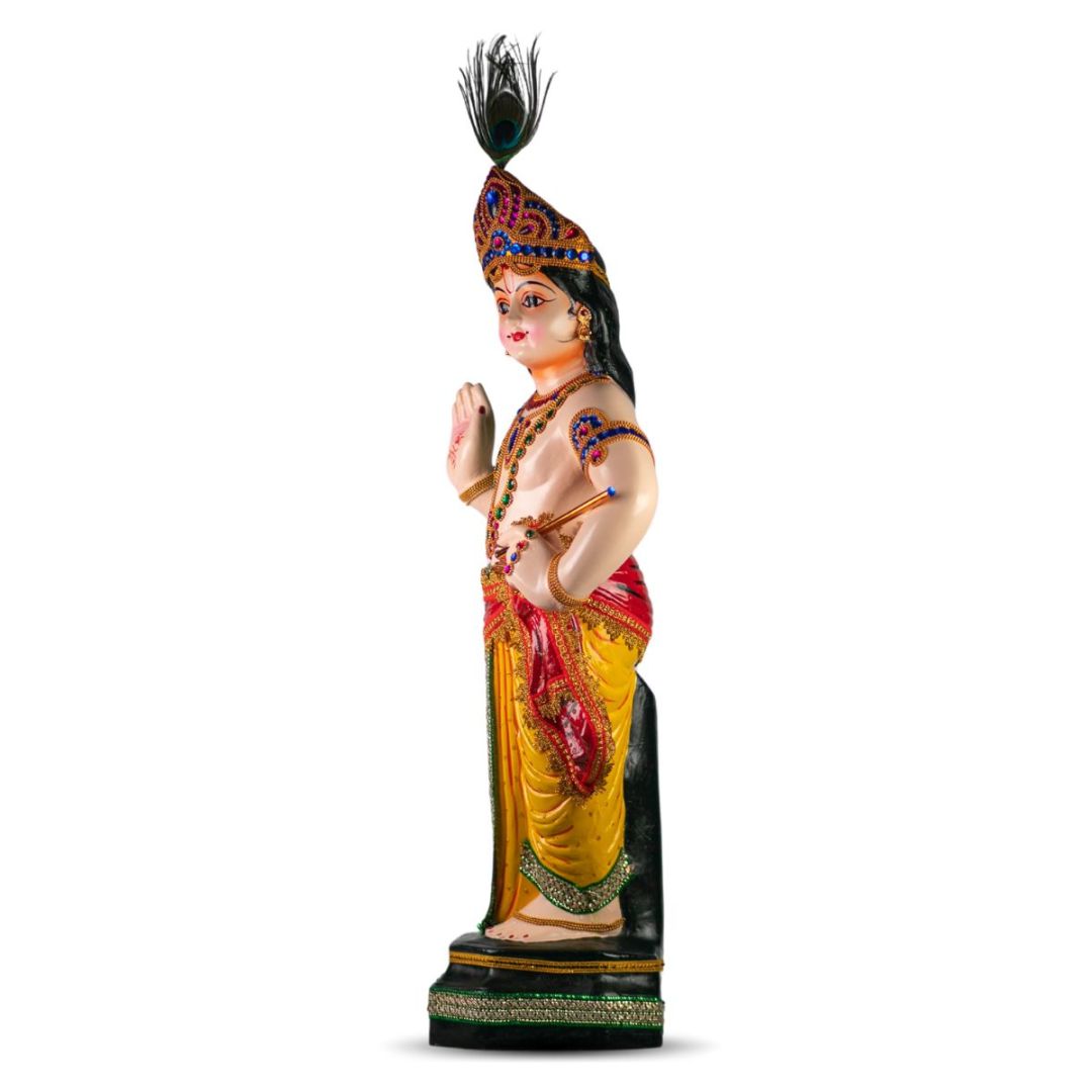 BLESSING KRISHNA IDOL SIDE VIEW