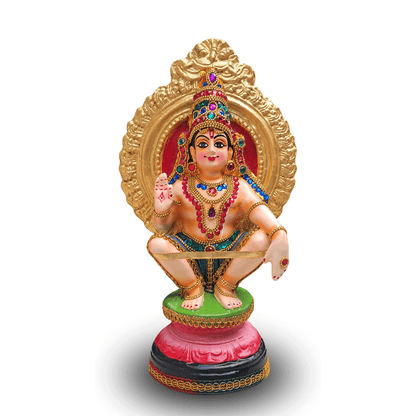 ARTE HOUSE LORD AYYAPPA STATUE FOR POOJA ROOM-37 CM HEIGHT