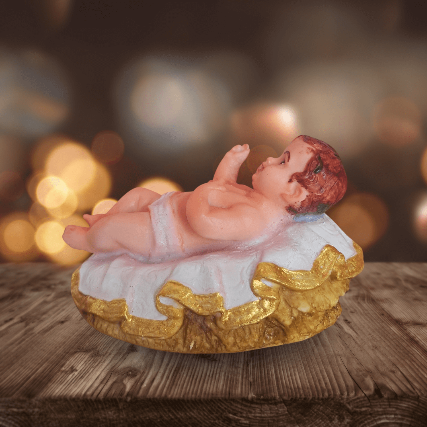 BABY JESUS STATUE FOR CHRISTMAS NATIVITY SET- 5 CM HEIGHT, 9 CM LENGTH