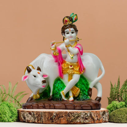 COW-KRISHNA-IDOL-IN-MARBLE-DUST-POLY-RESIN-INDOOR