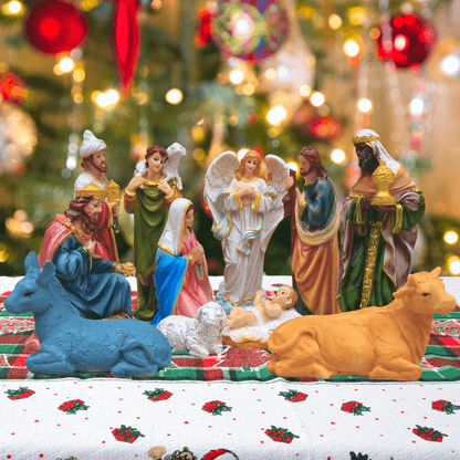 Buy Real Life Christmas Crib Set Online Arte House