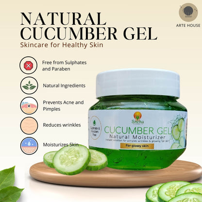 Natural Skin-Care Combo of Papaya Gel, Cucumber gel, and Aloe Vera Gel-100 gm each