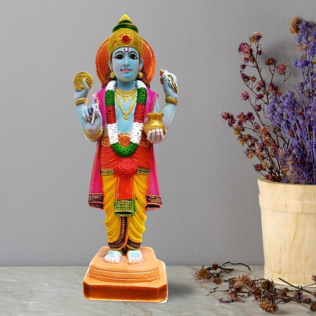 DHANVANTARI IDOL IN POLYMARBLE