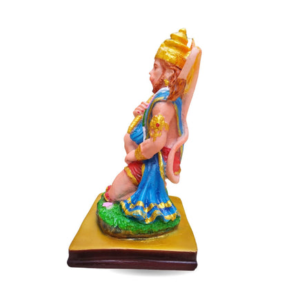 HANUMAN STATUE FOR HOME MADE IN RESIN POLYMARBLE - 15 CM