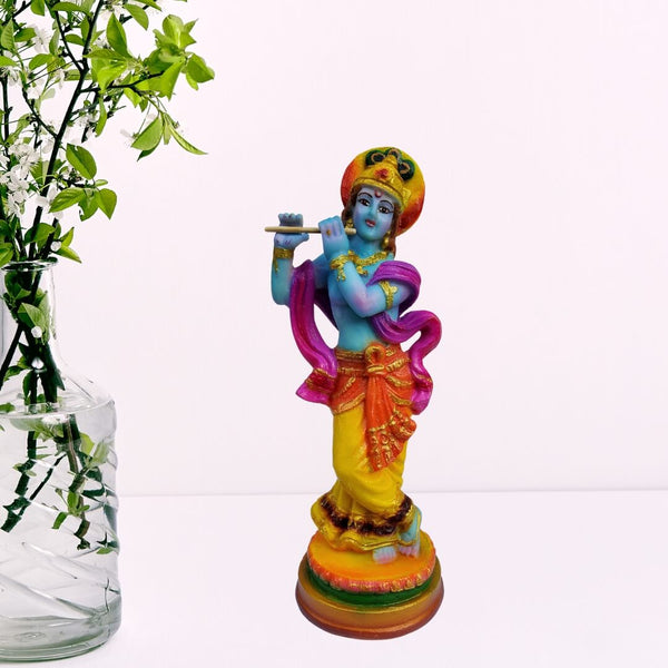 KRISHNA-STATUE-PLAYING-FLUTE-IN-POLYMARBLE-INDOOR