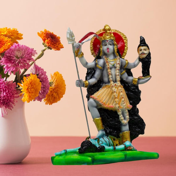 Kali-standing-on-shiva-statue-polyresin-marble-dust-indoor