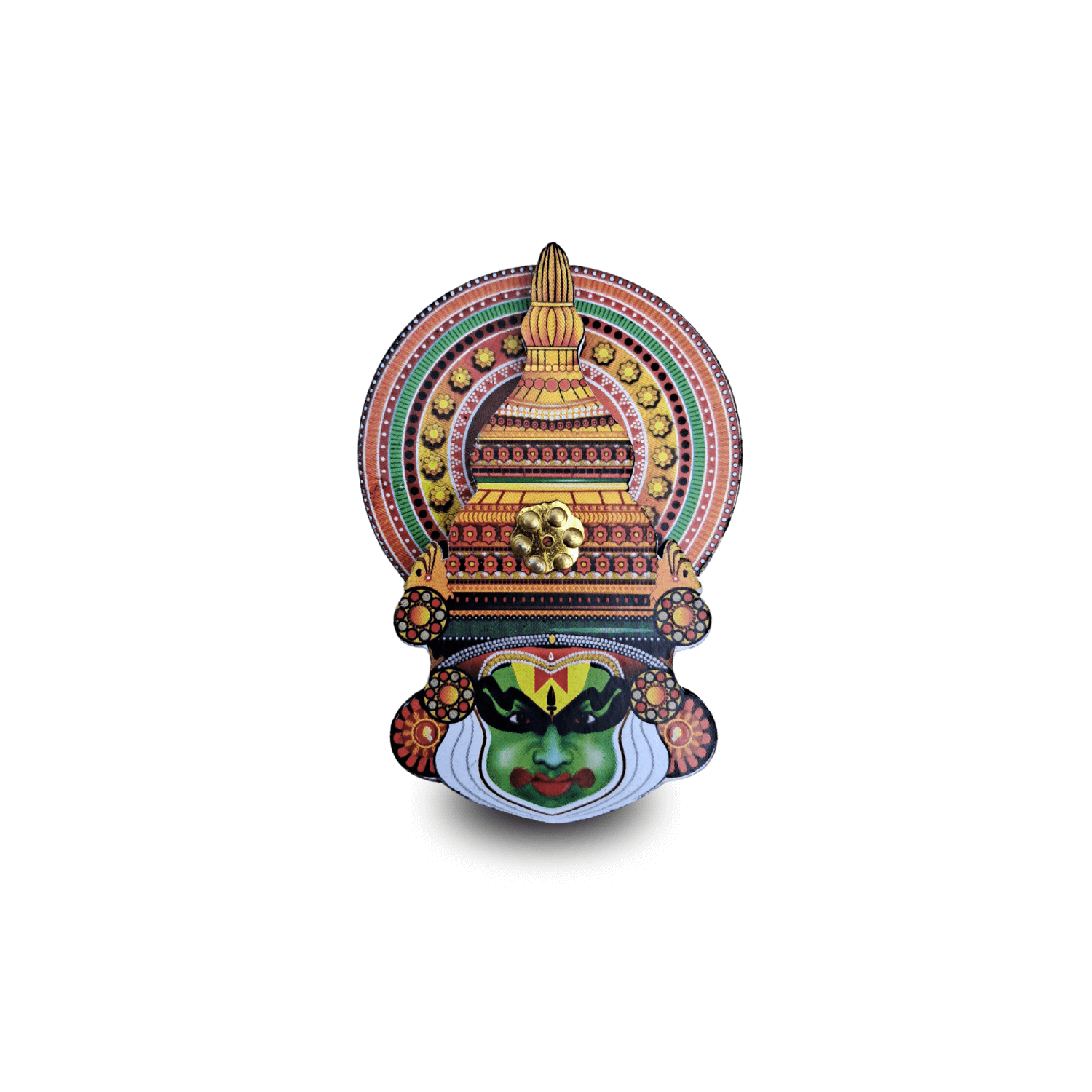 HANDMADE KATHAKALI FRIDGE MAGNET SOUVENIR- 6 CM HEIGHT