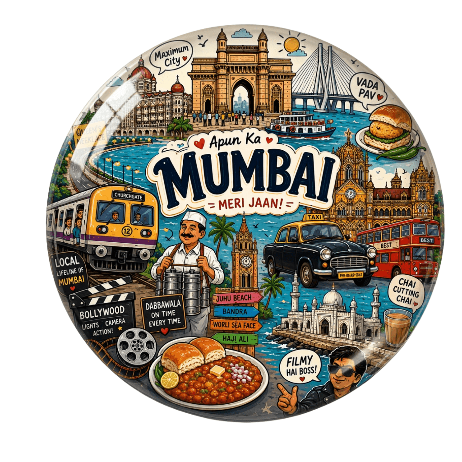 Mumbai Fridge Magnet (Mumbai- Meri Jaan)