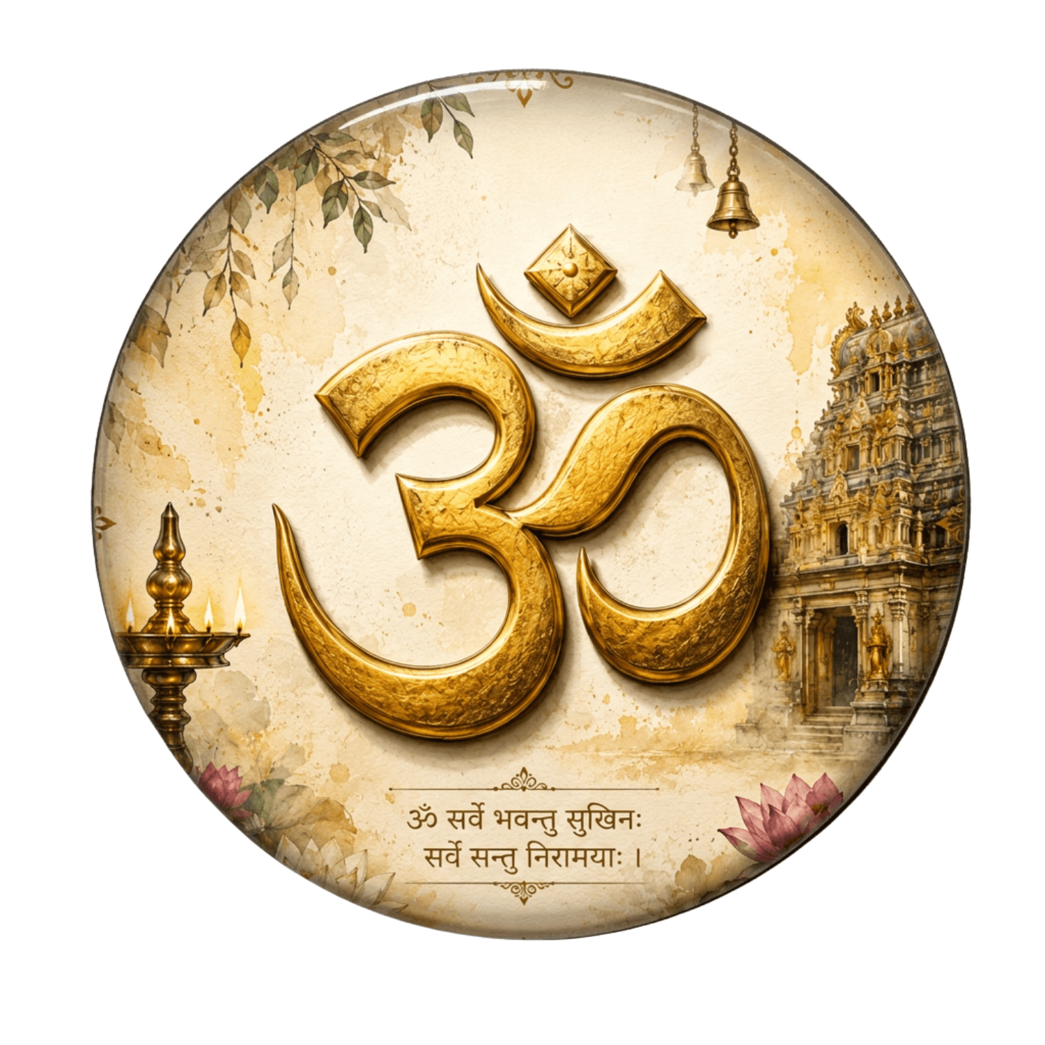 Ohm Symbol Fridge Magnet