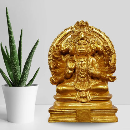 POLYMARBLE-PANCHMUKHI-HANUMAN-MURTI-INDOOR