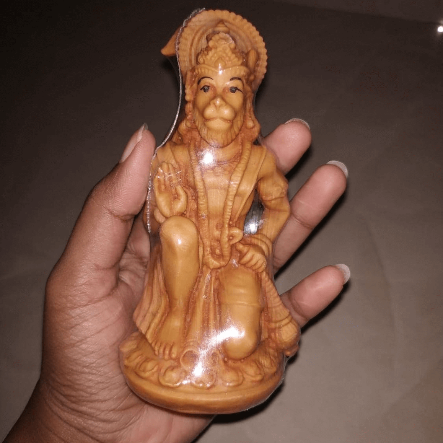 Polymarble-hanuman-Statue-Brown-color-3