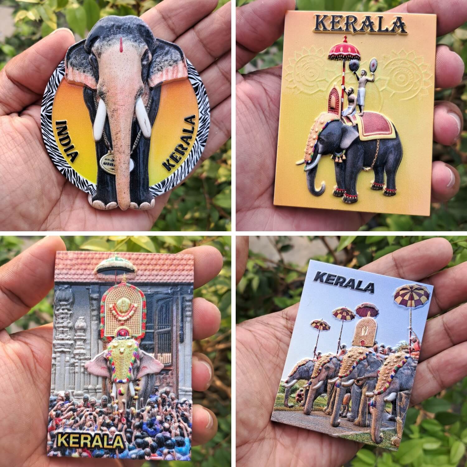 Polymarble-pooram-elephant-Fridge-magnet