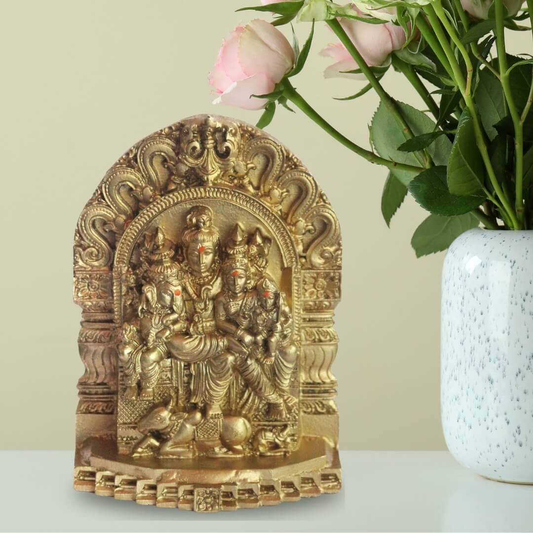 Polymarble-shiva-parivar-idol-indoor