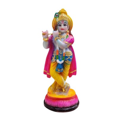 MANJADY KRISHNAN STATUE IN BRASS URULI – 15 CM HEIGHT