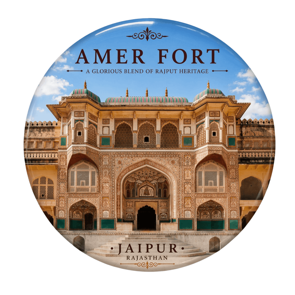 Amer Fort fridge magnet