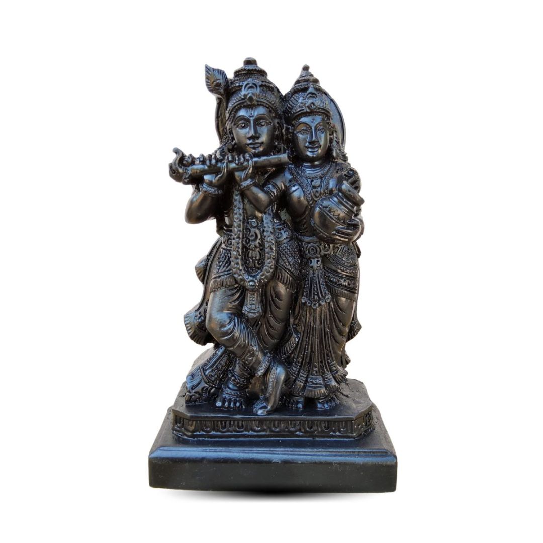 Black Radhakrishna Statue in Polymarble