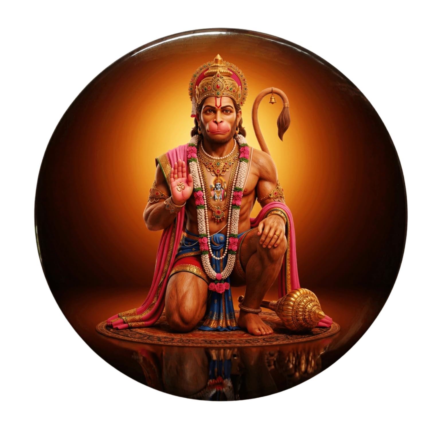 Blessing Hanuman Fridge Magnet