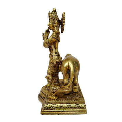 brass-krishna-statue-with-cow-side