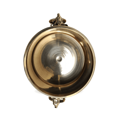 Kerala Brass Para for Home and Pooja Room - 3 Inch Diameter