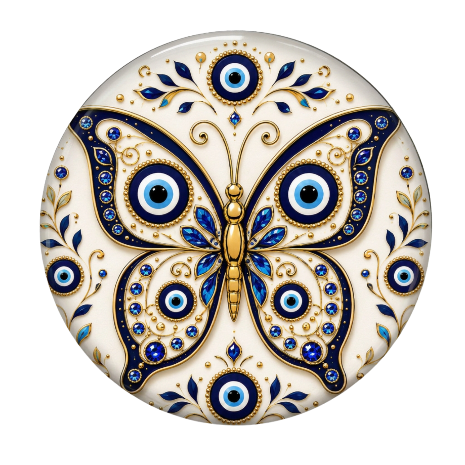 Evil Eye Butterfly Fridge Magnet